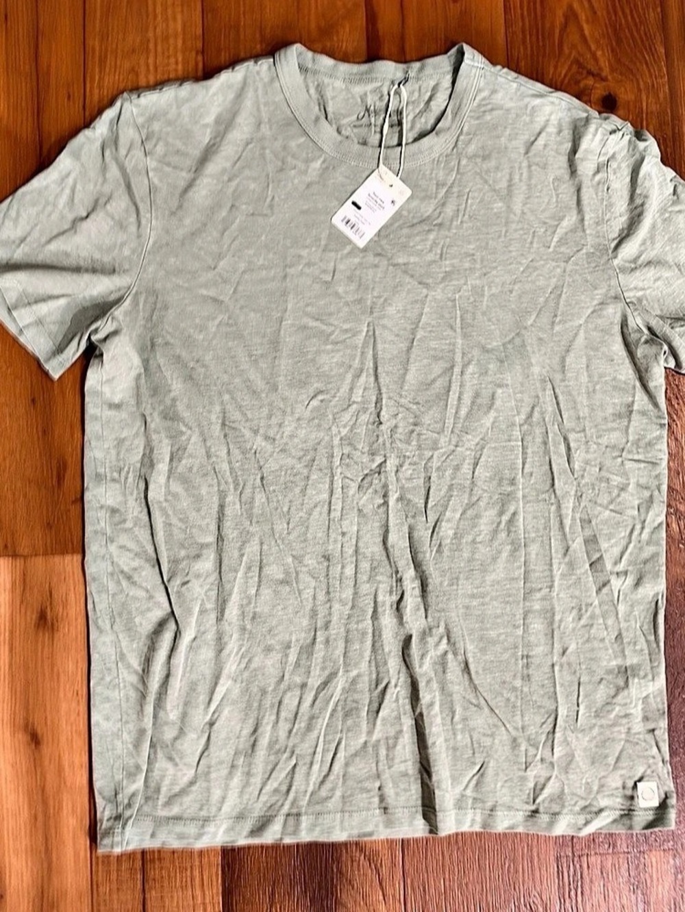 Marine Layer Relaxed Hemp Cotton Tee Shirt Men Size Small NWT Iceberg Green